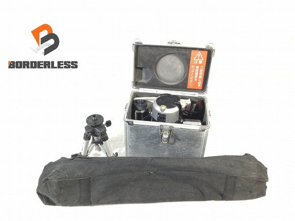 ☆中古品☆TAJIMA タジマ オートレーザー墨出し器 AL-KY 受光器 三脚2本 ケース付 レーザーライン短・横119004 - 1