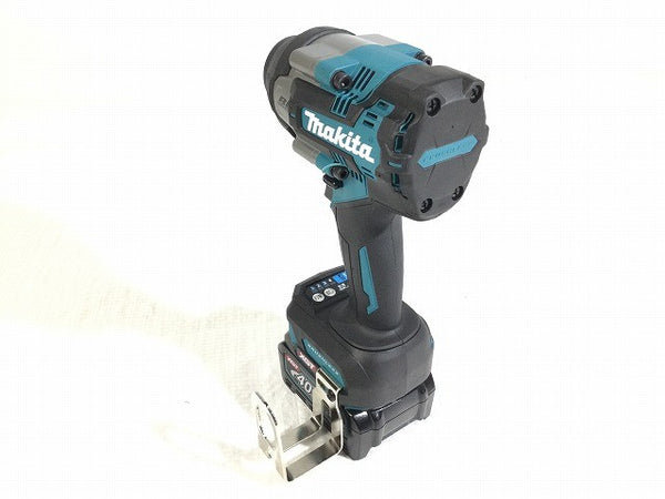 ☆未使用品☆makita マキタ 40Vmax 充電式インパクトレンチ TW007GRDX バッテリ2個(2.5Ah) 充電器 ケース付 コードレス134864 - 4