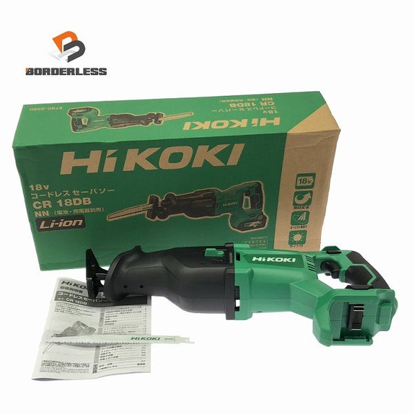 ☆未使用品☆HiKOKI ハイコーキ 18V コードレスセーバソー CR18DB(NN) 本体のみ 充電式 レシプロソー セーバーソー124158 - 1