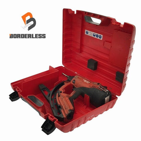 ☆中古品☆HILTI ヒルティ ガス式鋲打ち機 GX120 ケース付 ガスネイラ ガス式鋲打機 ガス式ピン打ち機 ピン打機 ピン釘打機 ガス銃108243