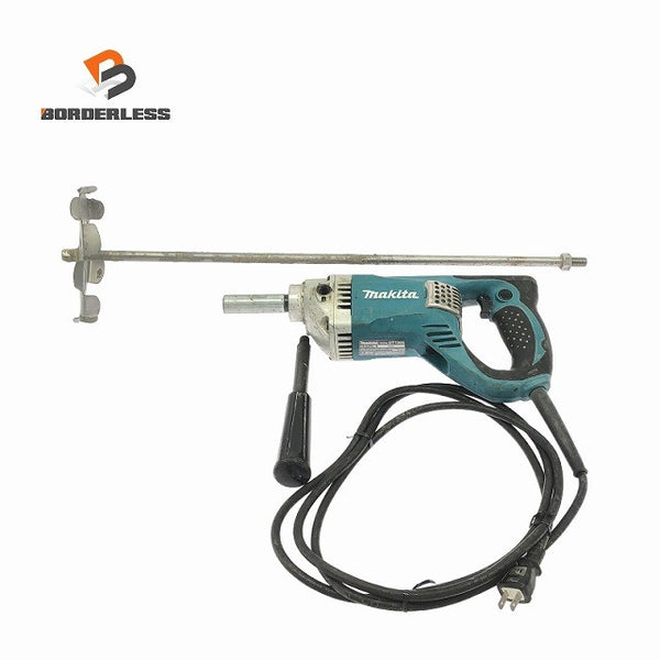☆中古品☆makita マキタ 100V カクハン機 UT1305 シャフト＋パドル付 コード式 かくはん機 撹拌機 攪拌機 ミキサー128548 - 1