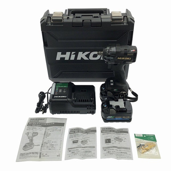 ☆未使用 限定色☆HiKOKI ハイコーキ 36V コードレスインパクトレンチ WR36DH(2XPSZ)(BG) 黒金/ブラック＆ゴールド フルセット120444 - 3