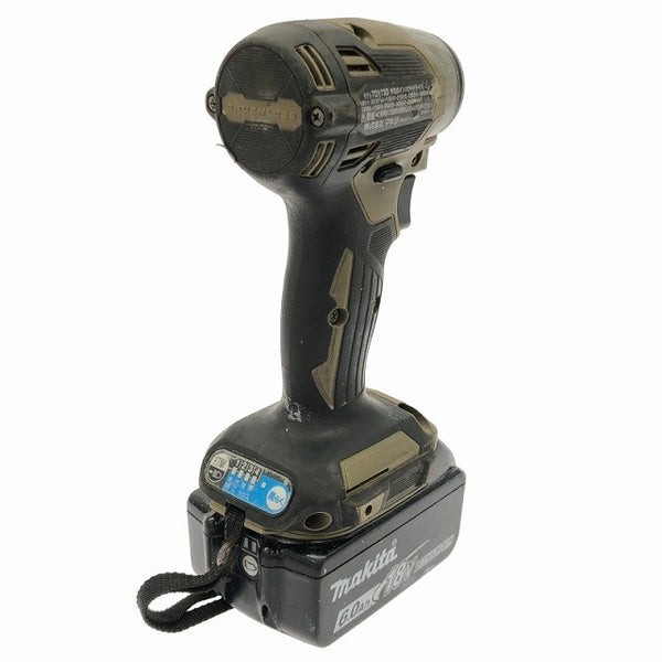 ☆中古品☆makita マキタ 充電式インパクトドライバー TD173D オリーブ バッテリ2個(BL1860B)付 コードレス バッテリー式120991 - 4