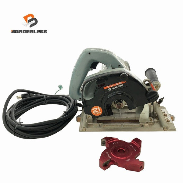☆中古品☆ HITACHI 日立工機 100V 21mm ブレーキ付小穴カッタ PG21BA 本体のみ 溝切り133976 - 1