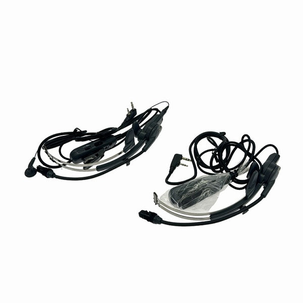 ☆極美品☆KENWOOD ケンウッド ヘッドセット HMC-4(G) 2点セット VOX/PTT/TOT対応 3キーリモコン対応 - 3