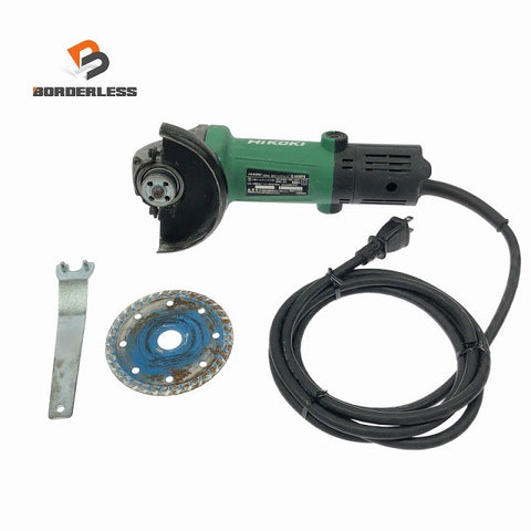 ☆中古品☆HiKOKI ハイコーキ 100V 100mm 電気ディスクグラインダー G10SP5 コード式 ディスクサンダー 研磨機 研削 切断129807