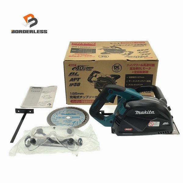 ☆未使用品☆makita マキタ 40Vmax 185mm 充電式チップソーカッター CS001GZ 本体のみ コードレス チップソー切断機120710 - 1