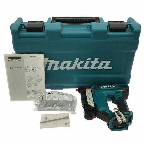 ☆中古美品☆makita マキタ 18V 35mm 充電式ピンタッカー PT353DZK 本体とケース コードレス ピンネイラ ピン釘打機137885 - 3