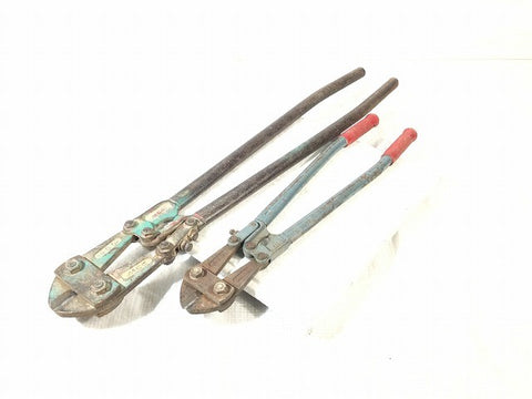 ☆中古品2点セット☆MCC ボルトクリッパー 600mm/900mm 手動式 番線カッター ボルトカッター 切断機 鉄線 手工具 ハンドツール132557 - 0