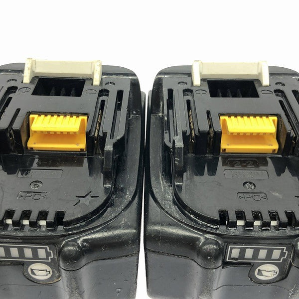 ☆中古品2点セット☆makita マキタ 18V 6.0Ah 純正リチウムイオンバッテリー BL1860B×2 急速 残量表示 LITHIUM-ION 雪マーク131960 - 8