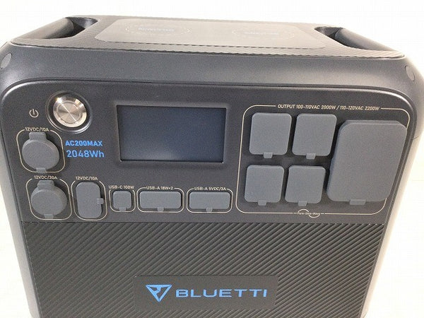 ☆未使用品☆BLUETTI ブルーティー ポータブル電源 AC200MAX 大容量 2048Wh/2200W 高出力 容量拡張機能 防災グッズ キャンプ119010 - 7