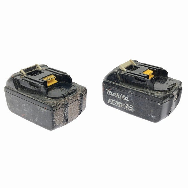 ☆中古品3個セット☆makita マキタ 18V 5.0Ah 純正 リチウムイオンバッテリー2個 BL1850 BL1850B 急速充電器 DC18RF 蓄電池118932 - 4