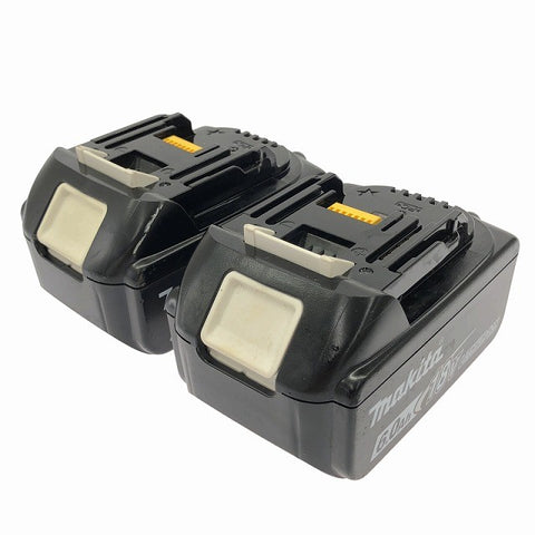 ☆中古美品2点☆makita マキタ 18V 6.0Ah 純正 リチウムイオンバッテリー BL1860B 残量表示付 リチウムイオン電池 蓄電池 充電池136882 - 0