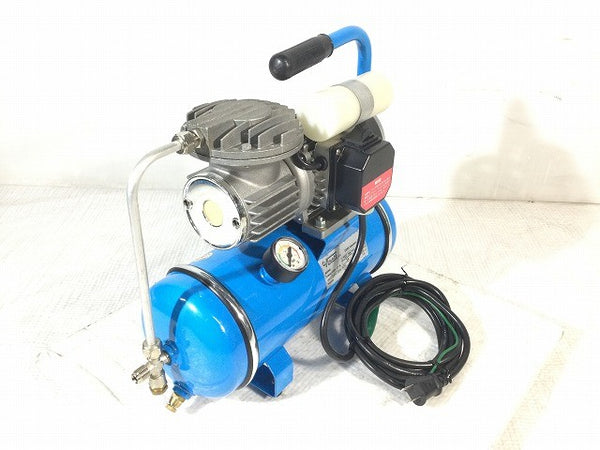 ☆比較的綺麗☆TASCO タスコ BRICOLAIR 100V オイルレス エアコンプレッサー L-7107-MA ホース＋ガン複数付 ミニコンプレッサー130004 - 4