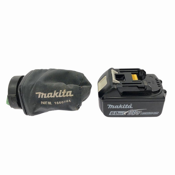 ☆中古品☆makita マキタ 18V 125mm 充電式ランダムオービットサンダー BO180D バッテリ1個(18V 6.0Ah) コードレス オービタル 電動工具135288 - 9