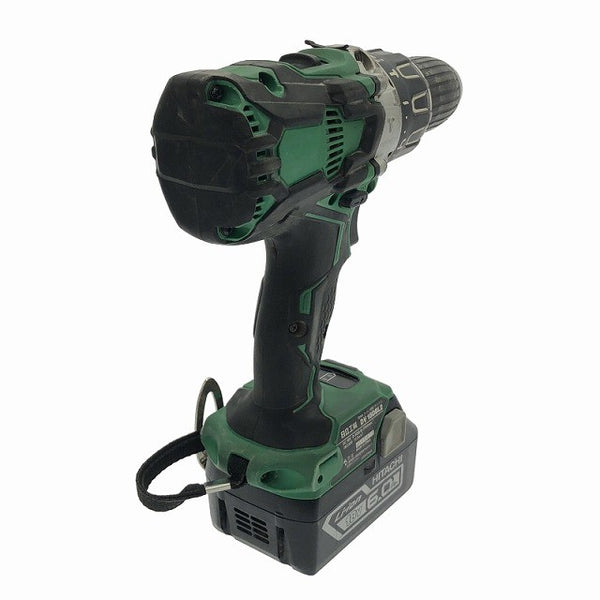 ☆中古品☆HITACHI 日立工機 18V 13mm コードレス振動ドライバドリル DV18DBL2 バッテリー2個(18V 6.0Ah)充電器付 穴あけ - 6