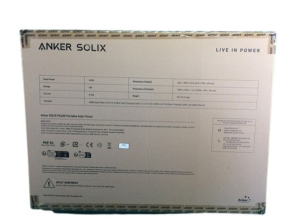 ☆未使用品保管品☆Anker アンカー  Solix PS400 Portable Solar Panel A24370A1 ソーラーパネル114152 - 5