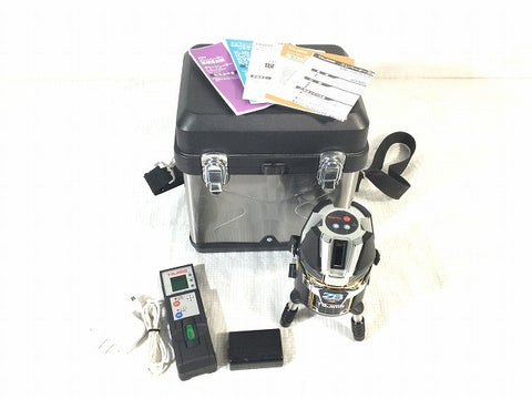 ☆美品☆TAJIMA タジマ グリーンレーザー墨出し器 ゼロブルー ジンバルKJC ZEROBL-KJC 受光器 三脚 バッテリ1個 ケース付120501 - 0
