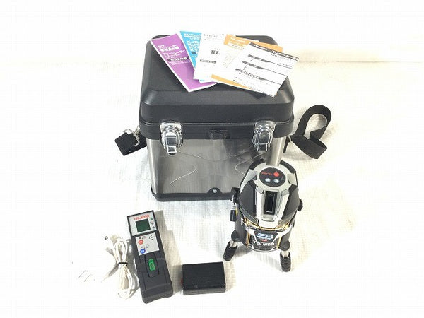 ☆美品☆TAJIMA タジマ グリーンレーザー墨出し器 ゼロブルー ジンバルKJC ZEROBL-KJC 受光器 三脚 バッテリ1個 ケース付120501 - 2
