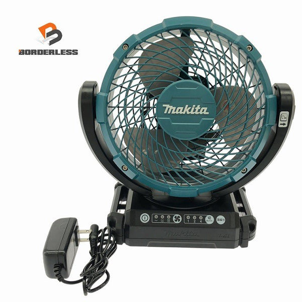 ☆中古品☆makita マキタ 14.4V/18V/100V 充電式ファン CF102DZ  ACアダプター付き 小型 コンパクト コードレス 送風機 扇風機136606 - 1