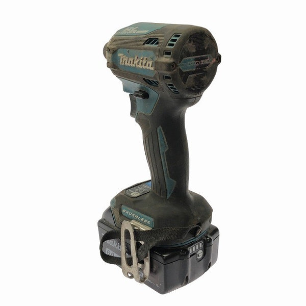☆中古品☆makita マキタ 18V 充電式インパクトドライバー TD171D 青/ブルー バッテリ2個(6.0Ah5.0Ah) 充電器 ケース付122930 - 7