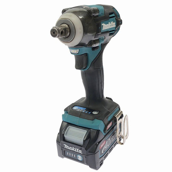 ☆比較的綺麗☆makita マキタ 40Vmax 充電式インパクトレンチ TW004GRDX バッテリ2個(2.5Ah) 充電器 ケース付 320N･m131997 - 4