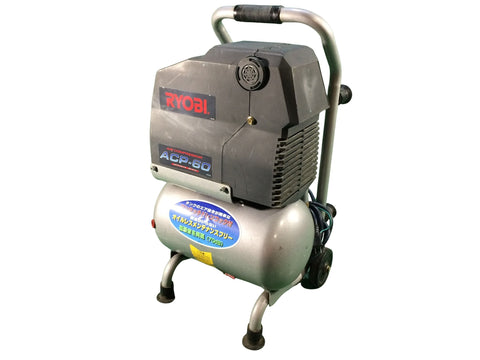 ☆中古品☆RYOBI リョービ 100V 常圧 エアコンプレッサー ACP-60 エアツール 大工道具 内装業 京セラ エアーコンプレッサー118089 - 0
