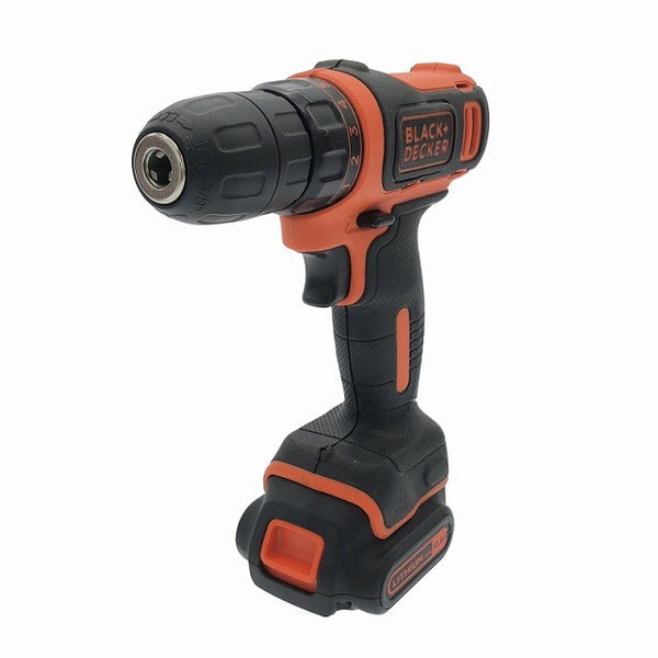 ☆美品☆B＆D BLACK+DECER ブラック＆デッカー 18V コードレスドリルドライバー BDCDD12 バッテリ1個 充電器117669 - 2