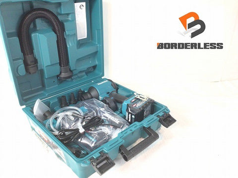☆未使用☆makita マキタ 40Vmax 充電式エアダスター AS001GRD 本体+バッテリ1個(18V6.0Ah)充電器+パーツ+ケース - 0