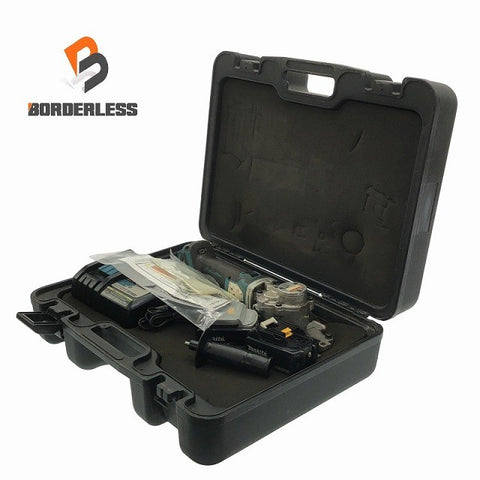 ☆中古品☆Ogura オグラ 18V コードレスツライチカッター HSC-20BL バッテリ2個(18V 6.0Ah)充電器 チップソー2枚 ケース付 鉄工115371