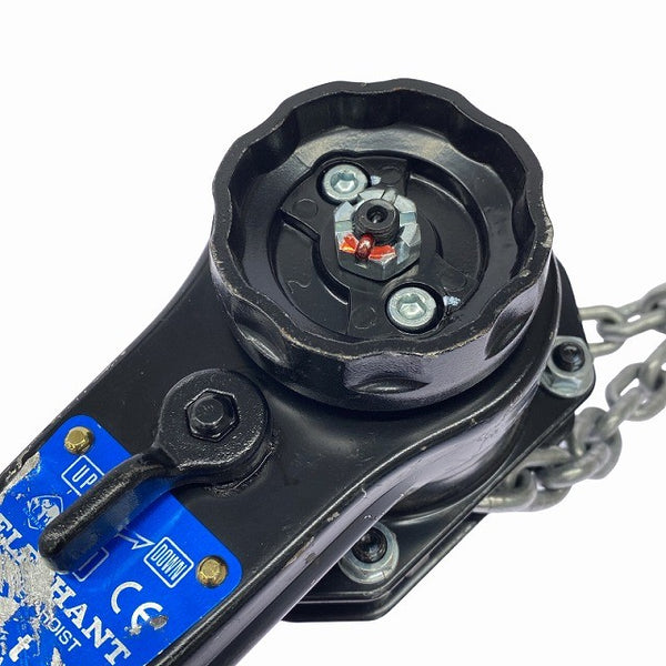 ☆中古品2本セット☆象印チェンブロック エレファント YA型 強力レバーホイスト YA-100 荷重1ton 揚程1.5m レバーブロック 荷締め機130946 - 7
