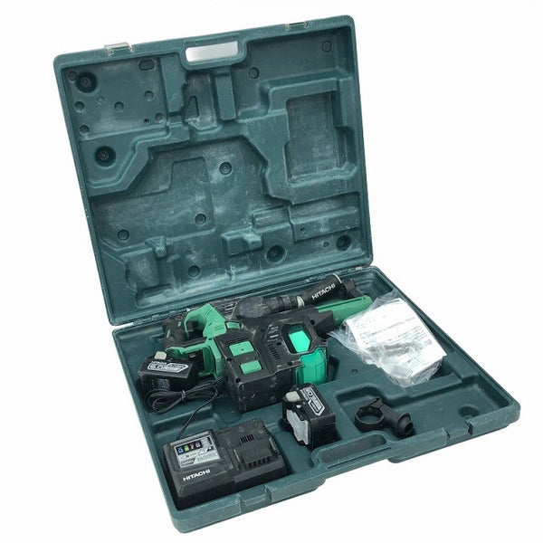 ☆中古品☆HITACHI 日立工機 18V コードレスロータリハンマドリル DH18DBDL 集じんシステム+バッテリー2個(6.0Ah)充電器+ケース134759 - 2