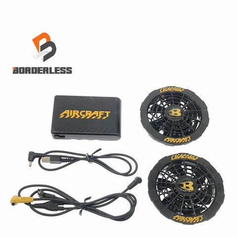 ☆中古品セット☆BURTLE バートル 12V エアークラフト用バッテリー AC230 ファンユニット 黒 空調作業服用 熱中症対策 京セラ114336