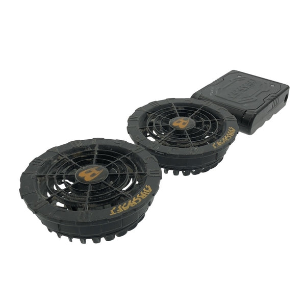 ☆中古品☆BURTLE バートル 22V エアークラフト専用バッテリー AC08 黒 ファンユニット AC08-2 マットブラック 空調作業服用118381 - 4