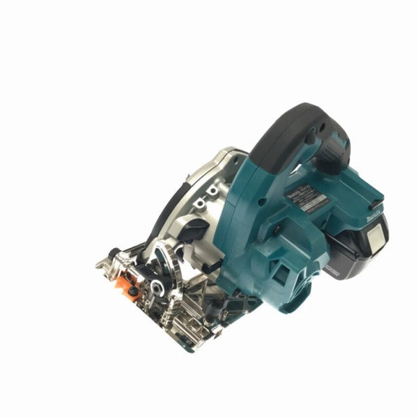 ☆未使用品☆makita マキタ 18V 125mm 充電式マルノコ HS474DRGX 青 バッテリ2個(6.0Ah) 充電器 ケース付 鮫肌 コードレス丸のこ133794 - 4
