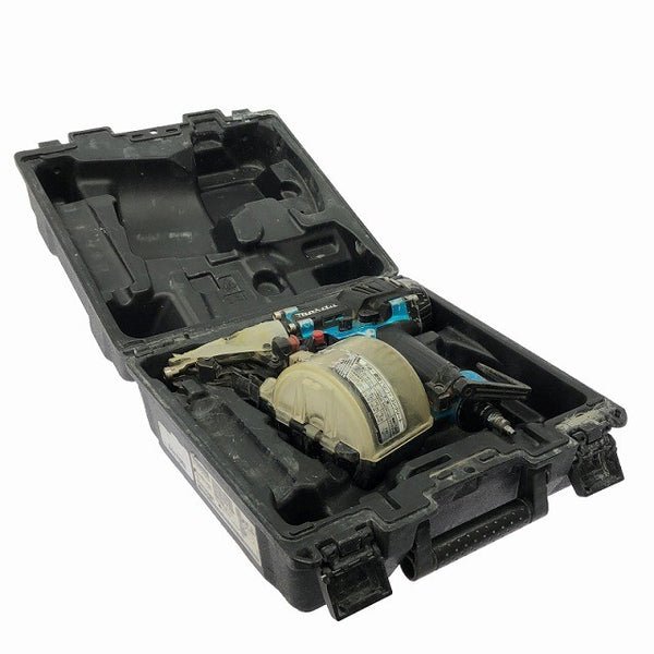 ☆中古品☆makita マキタ 65mm 高圧エア釘打機 AN636HM ケース付き エア釘打ち機 コイルネイラ ロール釘打機131148 - 2