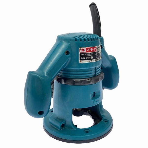 ☆中古品☆makita マキタ 100V 50/60Hz ルーター 3608B コード式 トリマー 木材加工 溝掘り 面取り くり抜き 穴あけ 切削 電動工具130726 - 3