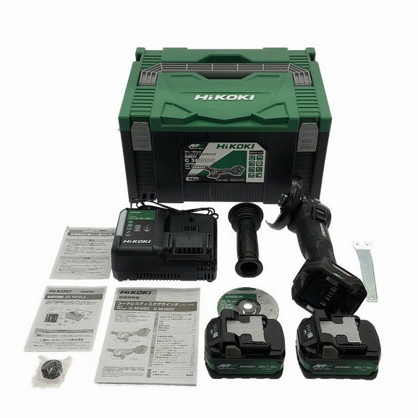 ☆未使用品☆HIKOKI ハイコーキ 36V 100mm コードレスディスクグラインダー G3610DC(2XPBZ) ストロングブラック117968 - 3