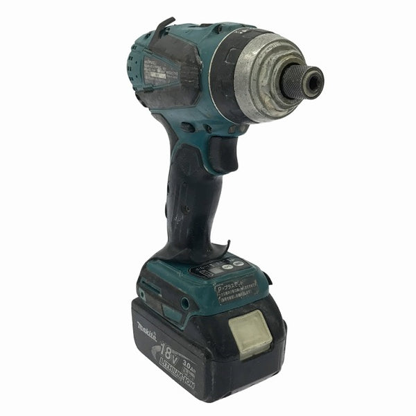 ☆中古品☆makita マキタ 18V 充電式4モードインパクトドライバー TP141D 青 バッテリ1個(18V3.0Ah) 充電器付 コードレス - 3