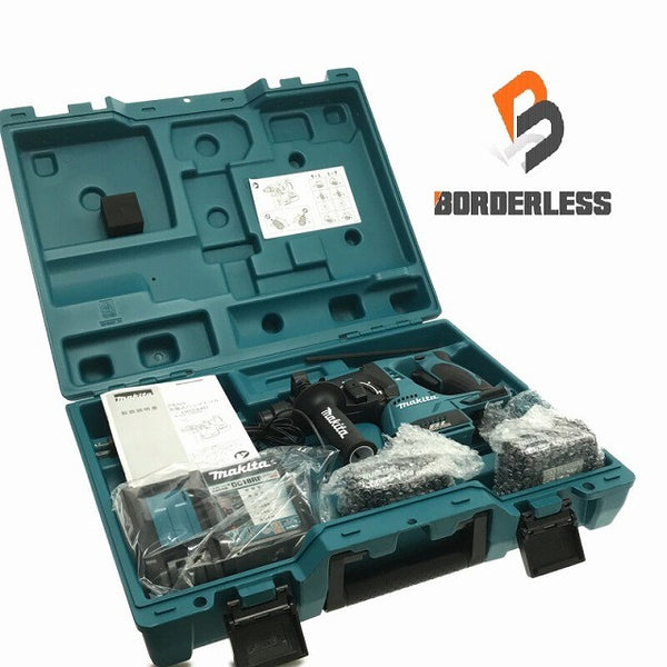 ☆未使用品☆makita マキタ 18V 24mm 充電式ハンマドリル HR244DRGX 青 バッテリ2個(6.0Ah) 充電器 ケース付 ハンマードリル137732 - 2