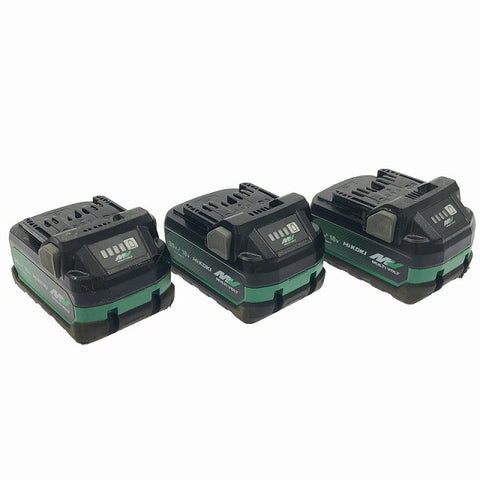 ☆中古品3個セット☆HiKOKI ハイコーキ 36V 2.5Ah 純正 マルチボルトバッテリー BSL36A18 リチウムイオンバッテリー 蓄電池117130 - 0