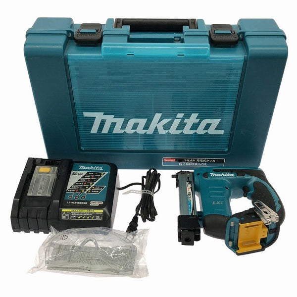 ☆中古品☆makita マキタ 14.4V 充電式タッカー ST420D 充電器 ケース付 コードレスタッカー バッテリータッカー 電動工具136915 - 3