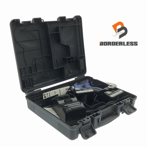 ☆中古品☆HITACHI 日立工機 14.4V コードレスインパクトドライバー FWH14DSAL バッテリ2個(1.5Ah) 充電器 ケース付 充電式 - 0