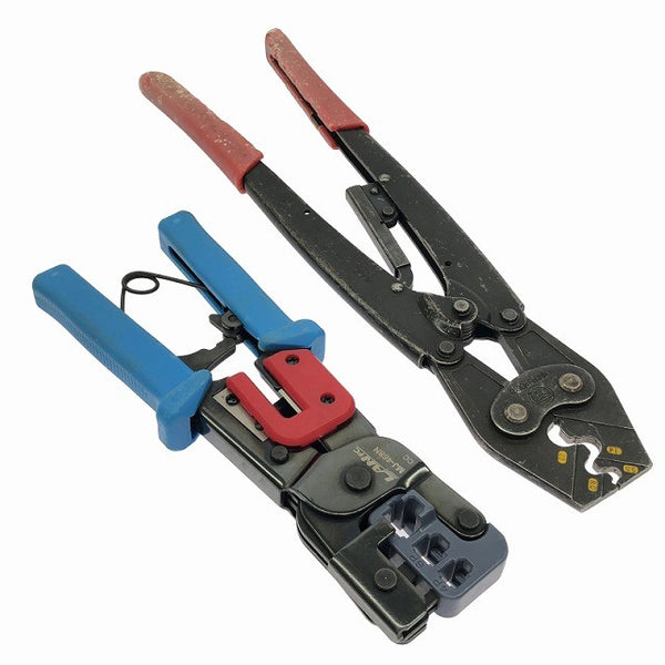 ☆中古品6本セット マーベル ハンドプレス MH-17S MH-25 MH-17 MH-99 ホーザン 圧着工具 P-75 ジェフコム モジュラー MJ-468N136323 - 9
