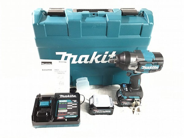 ☆未使用品☆ makita マキタ 40Vmax 充電式インパクトレンチ TW001GRDX 青/ブルー バッテリー2個(2.5Ah)充電器+ケース134043 - 3
