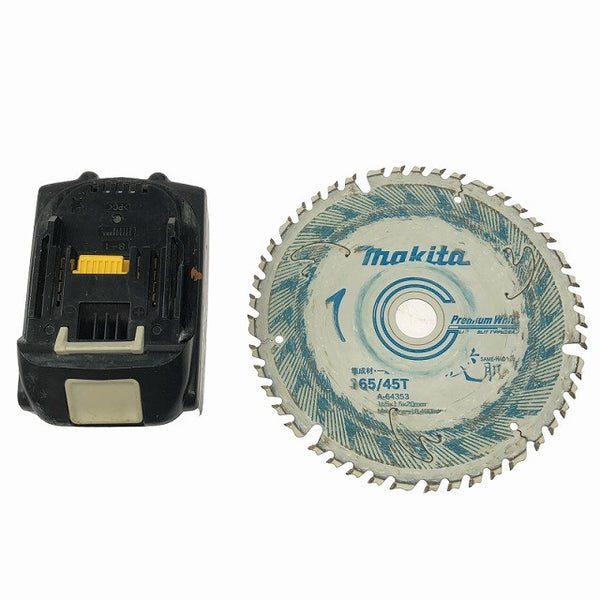 ☆比較的綺麗☆makita マキタ 18V 充電式マルノコ HS631D 本体+バッテリ1個(6.0Ah) コードレス 丸のこ 丸ノコ 丸鋸 電動工具135283 - 9