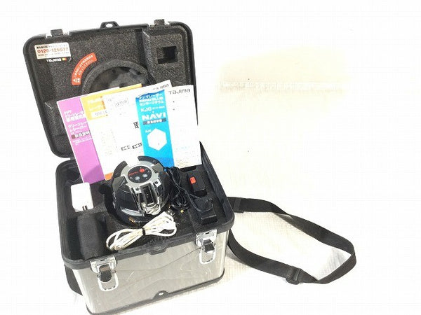 ☆中古品☆Tajima タジマ ZERO BLUE レーザー墨出し器 ZEROBLS-KJC 受光器 バッテリ1個 ACアダプタ ケース付き 測定130444 - 2