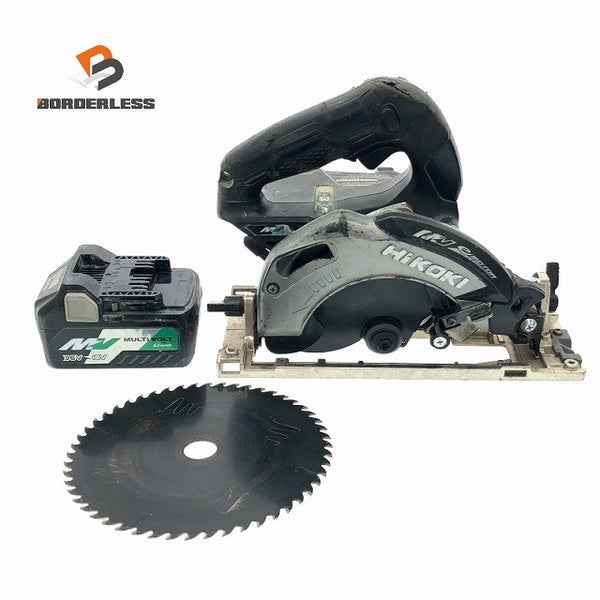 ☆中古品☆HiKOKI ハイコーキ 36V 165mm コードレス丸のこ C3606DA バッテリ1個(36V2.5Ah)  充電式マルノコ 丸ノコ マルチボルト 115957115957 - 1