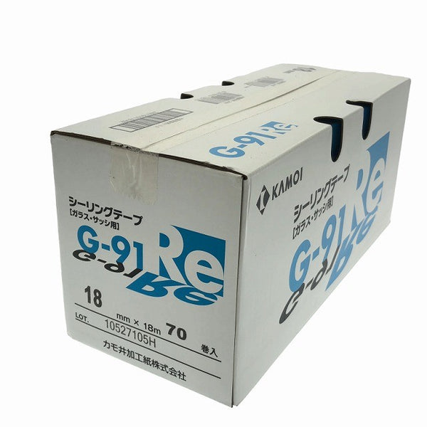 ☆未使用4ケースセット☆KAMOI カモ井加工紙 シーリングテープ G-91Re 18mm×18m 70巻 ガラス・サッシ用131588 - 4