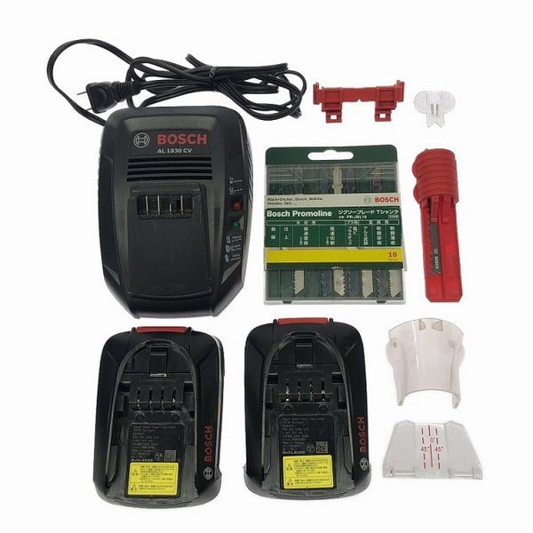 ☆中古品☆ BOSCH ボッシュ 18V コードレスジグソー PST18LI 本体+バッテリー2個(2.5Ah)充電器+ケース124573 - 10